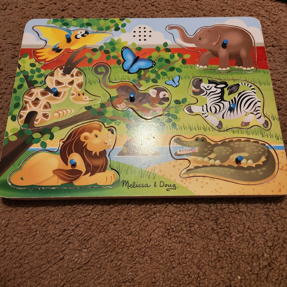 Melissa & Doug At The Zoo Sound Puzzle